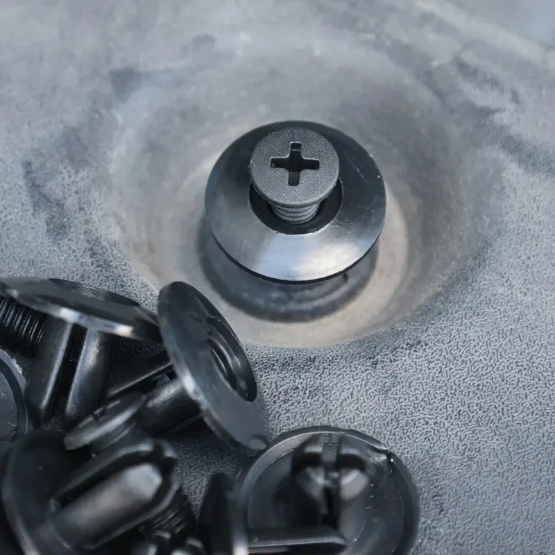 8mm Plastic Rivets Fasteners Car Bumper Fender Mudguard Rivet Black Clips for Toyota Nissan Kia Yamaha