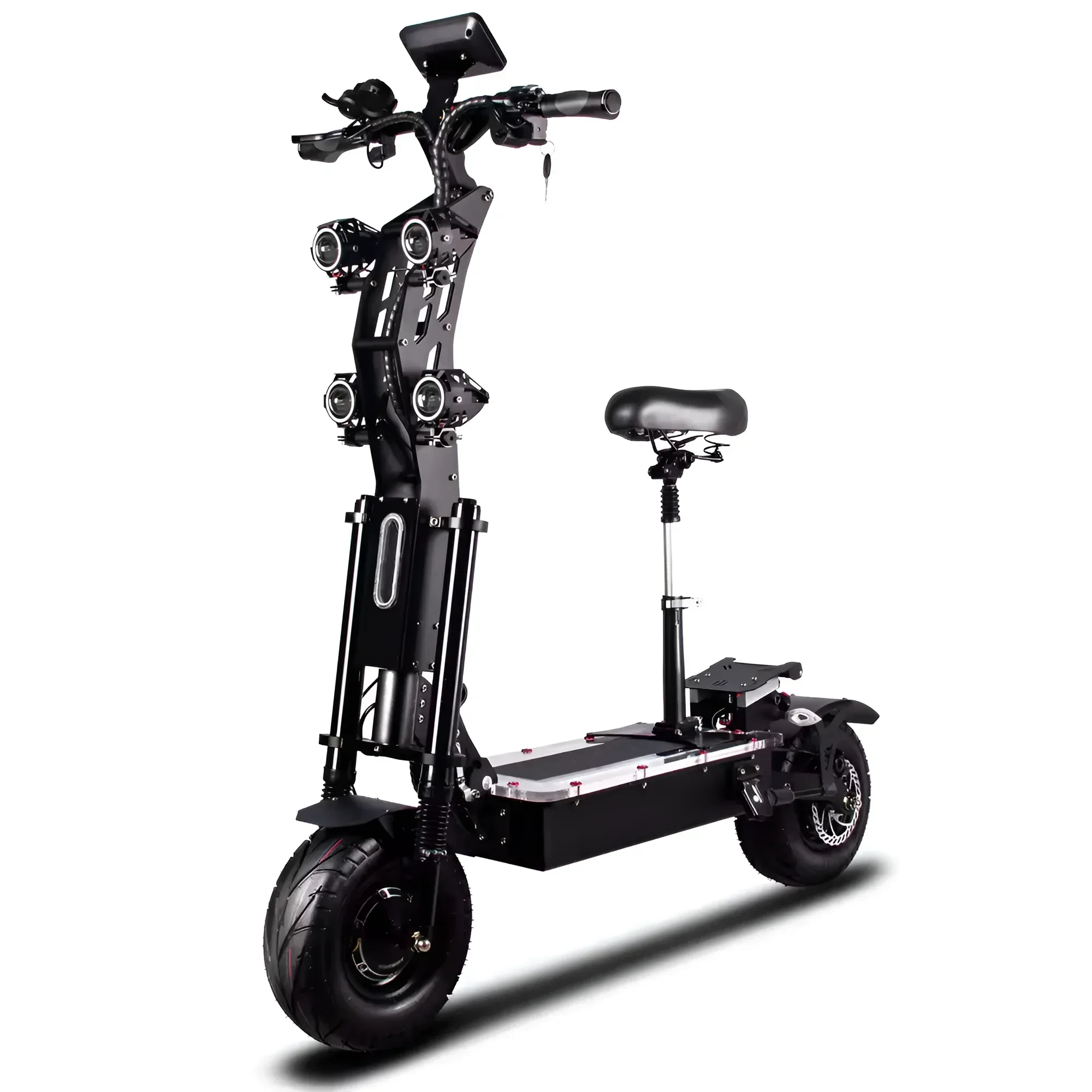 Electric Scooter 10000W 72v 40ah electric scooter 14-inch tires maximum speed 120km/h cruising range 120km LCD screen foldable scooter