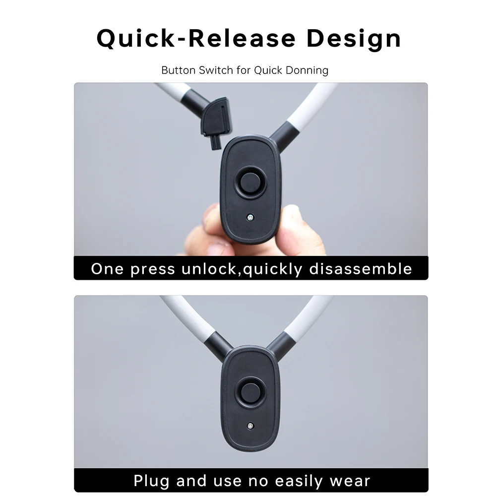 LINIM S1 Neck Mount Phone Clip 360&deg; Rotation POV Phone Hold for Iphone 15 14 13 12 11 10 SAMSUNG HUAWEI XIAOMI Accessories