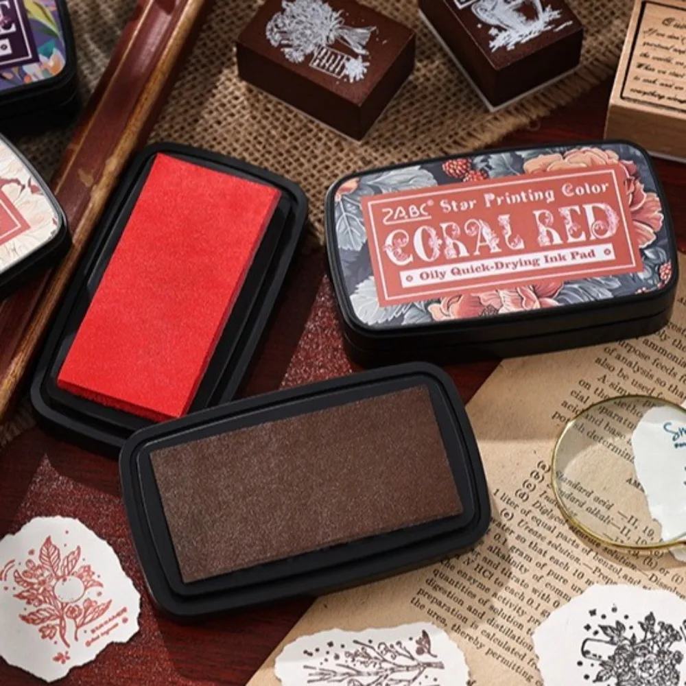 Vibrant Ink Pad for Stamps and Scrapbooking - Easy to Use School Accessory