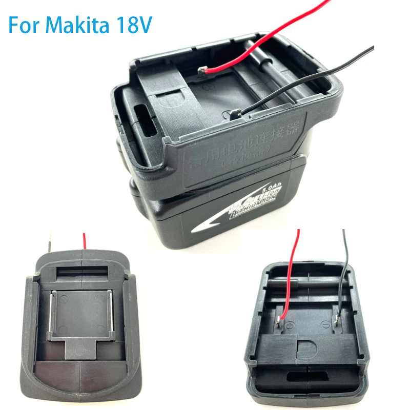 Power Wheels Adaptor for Makita 18V Li-ion Battery Power Mount Connector DIY Adapter Dock Holder for Power Tool RC Toys Robotics