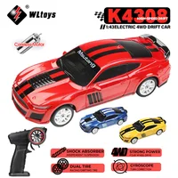 WLtoys K4308 1:43 2.4G RC Drift Racing Car With LED Lights 4WD Gyroscope High Speed RTR Remote Control Car Toy For Kid Gift