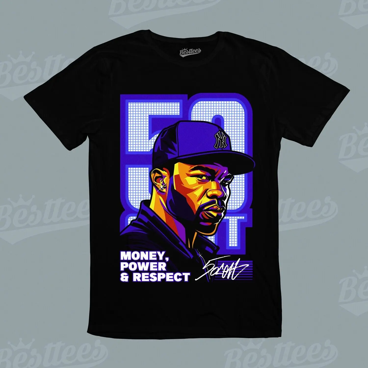 Maglietta Unisex Rapper Fifty Cents Rock Metal Rock N Roll Music Band