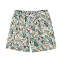 Hawaiian 3d Print Plants Flamingo Beach Shorts Men Summer Short Pants Outdoor Sports Surf Board Shorts Quick Dry Swim Trunks 1