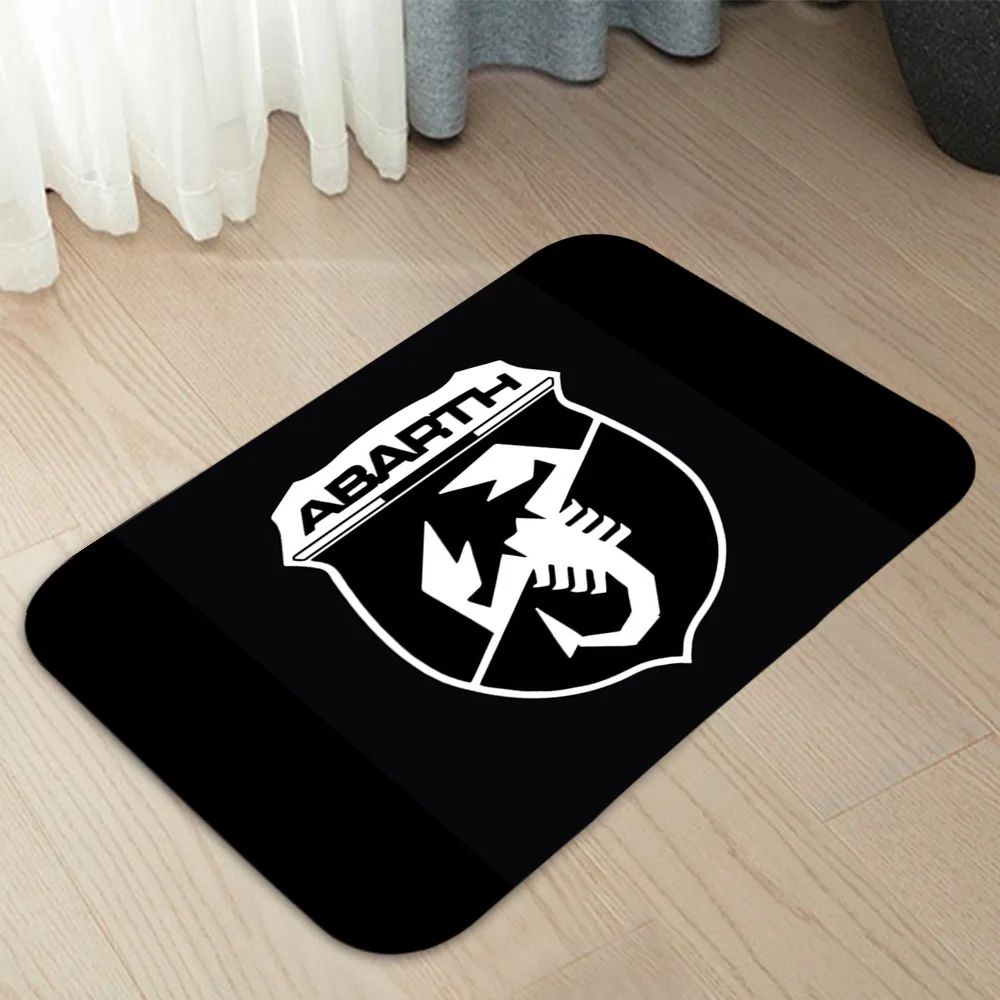 Abarth Themed Entrance Doormat – Modern Home & Bathroom Decor Rug