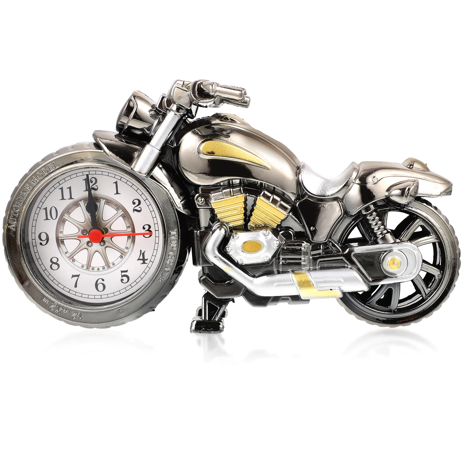 

Vintage Tabletop Clock Motorcycle Model Desktop Alarm Clock Motorcycle Clock Retro Alarm Clock Ornaments (Random Pattern)