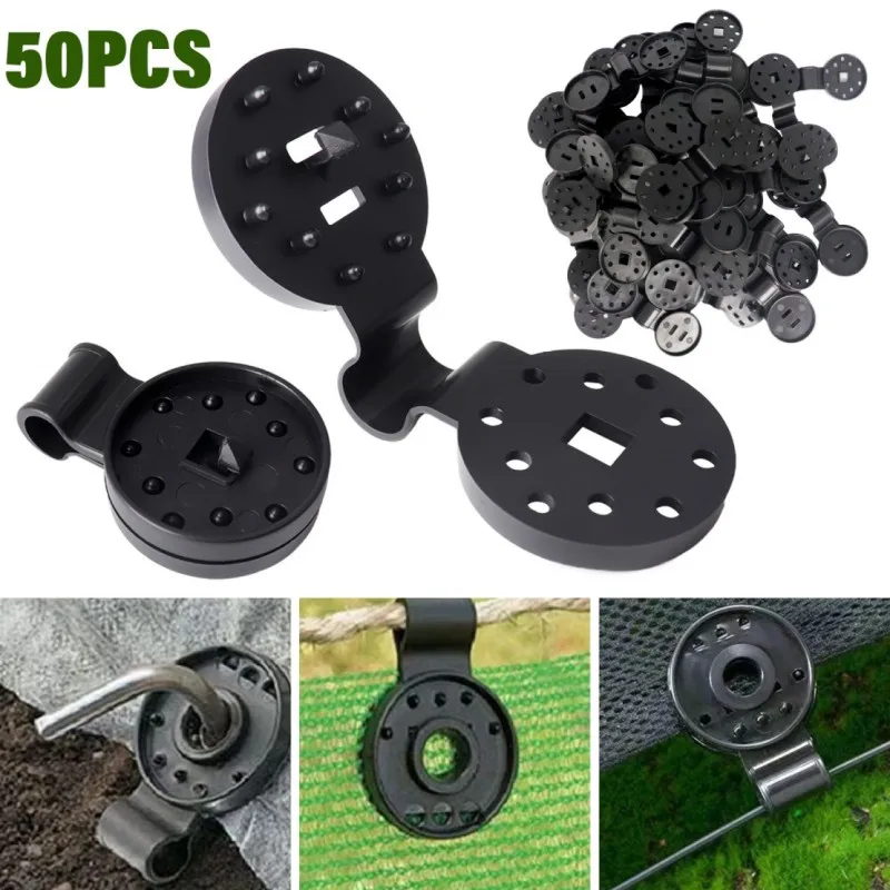 Shade Cloth Clips Sun Shade Hardware Kit 50PCS Sunshade Net Clip PE Garden Tools Greenhouse Shade Cloth Fix Clips Sunblock Plastic Grommet Fence Netting Hook Greenhouse