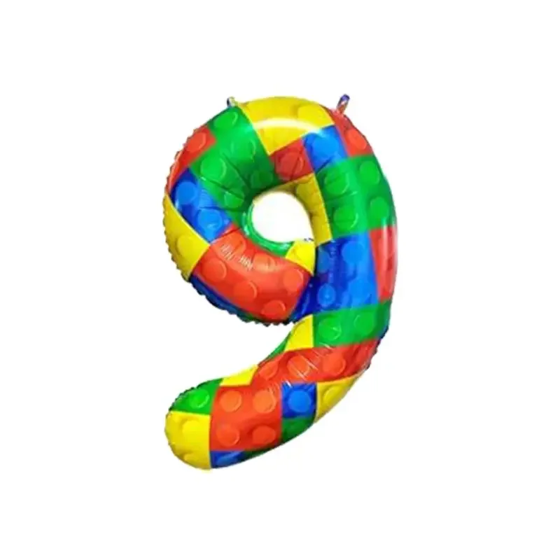 Bausteine Thema Geburtstag Party Dekoration Geschirr Tasse Kuchen Topper Ballon Hintergrund Tischdecke Banner Für Party Liefert – Detail 38