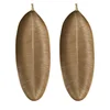 Nordic Decorative Tray Gold Leaves Shape Serving Tray Jewelry Pallet Fruit Snack Dish Table Storage Organizer (Small) 1