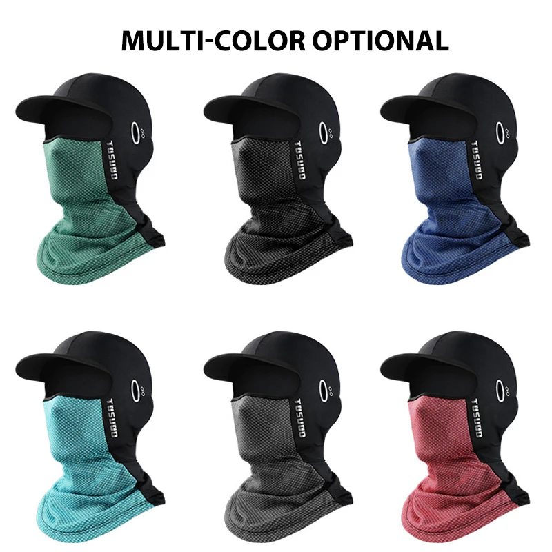 Summer Ice Silk Sunscreen Headgear sun protection hat sun protection mask riding mask 1pc
