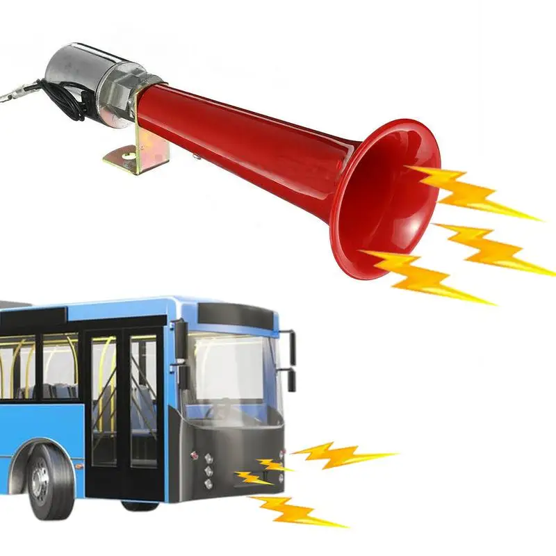 

Truck Air Horn Car Horn Remind Vehicle Ahead 180DB High Decibel Train Horn Powerful Voice Polished And Shiny Single Pipe Truck