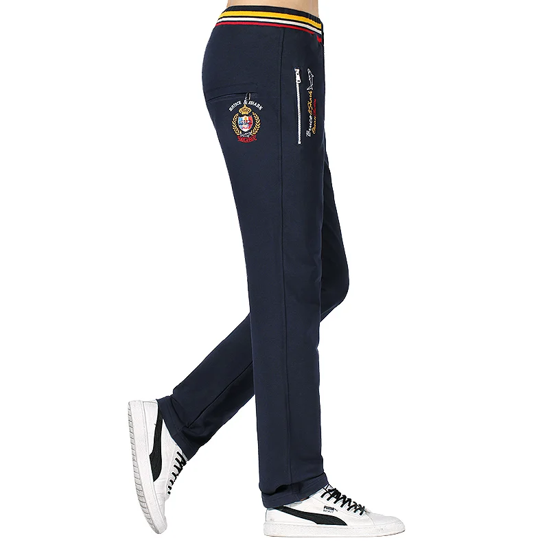 Shark Men Sport Trousers Straight Leg Men's clothing Loose Style stretching Pants Sport Men korean fashion men's tracksuit pants