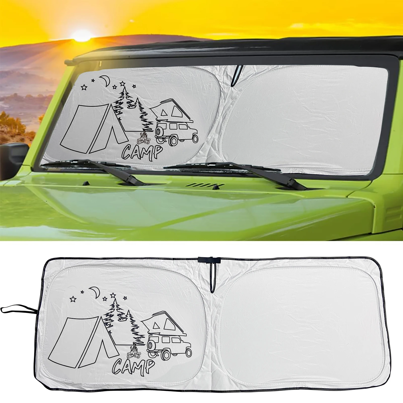 For Suzuki Jimny JB67w/JB47w Windshield Sunshades Heat Shield Visor Mat UV Rays Block Sun Shade Cover Accessories car sunshade,windshield sunshade,windshield sun shade