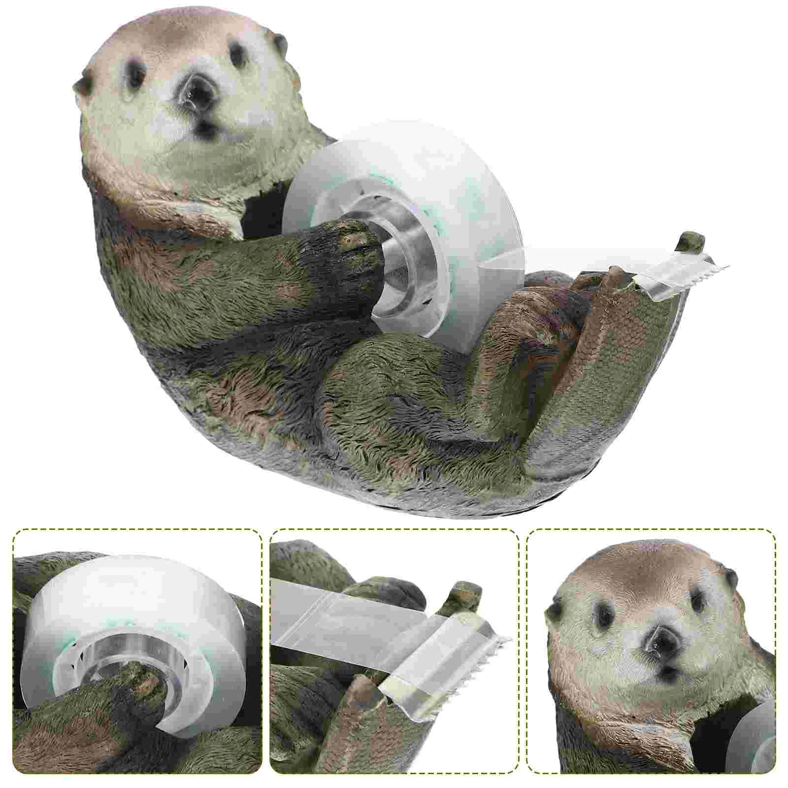 

Tape Dispenser Non-Skid Tape Cutter Holder Kawaii Animal Shaped Tape Dispenser Tape Cutting Tool Home Office Supplies
