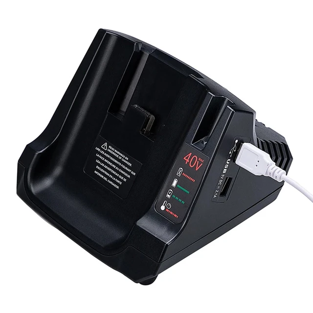 2 USB Battery Charger For Black Decker 36V/40V battery Li-ion LBXR36  LBXR2036 LBX2040 Cordless Power Tool LSW36 LST136 - AliExpress