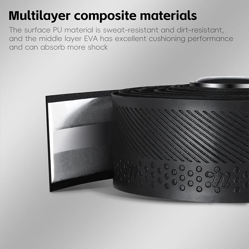 WEST BIKING Bicycle Handlebar Tape EVA Durable Anti-slip Wrap Bar Tape Shock Absorb Breathable Road Bike Bar Bike Accessory