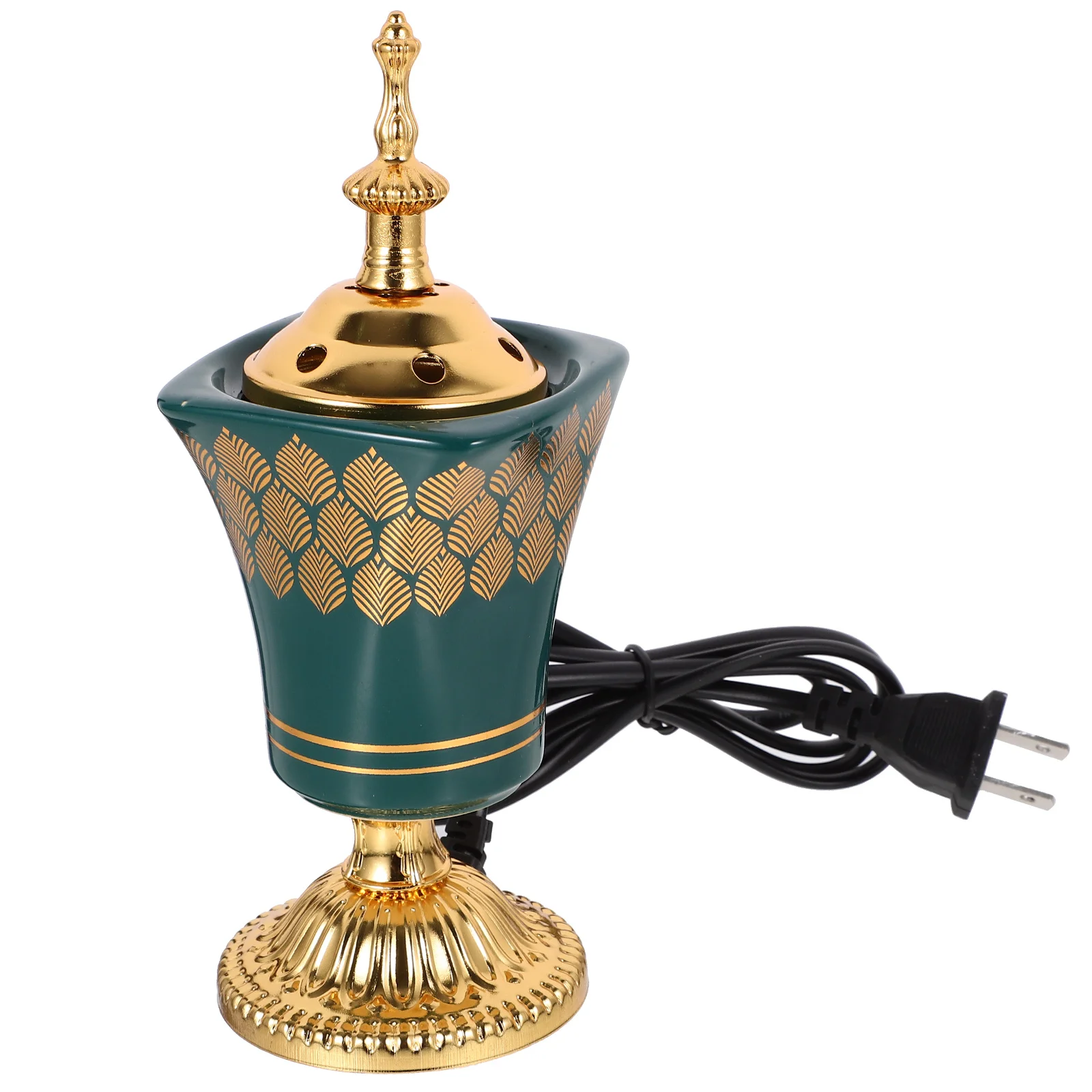 

Bakhoor Electric Incense Burner Vintage Arabic Incense Burner Middle Eastern Style Tabletop Electric Censer Aroma Burner