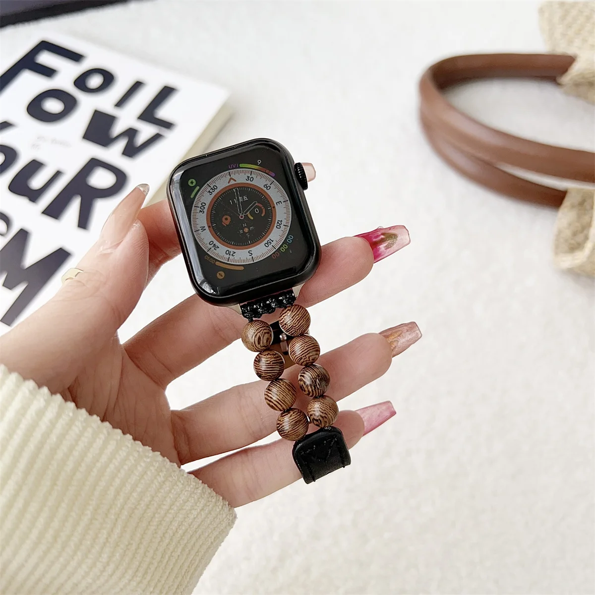 Smartwatch Band For Apple Watch Leather Strap Elegant Design_voghion.com