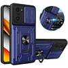 For xiaomi poco f3 case slide card camera armor phone case for pocophone little poco f3 f 3 pocof3 f3poco car holder back cover 1