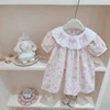 Summer 2025 Kids Clothes for Baby Girls Dress Cute Cartoon Rabbit Bow Floral Dress Sweet Party Dresses Lolita Dress 2-8y 1