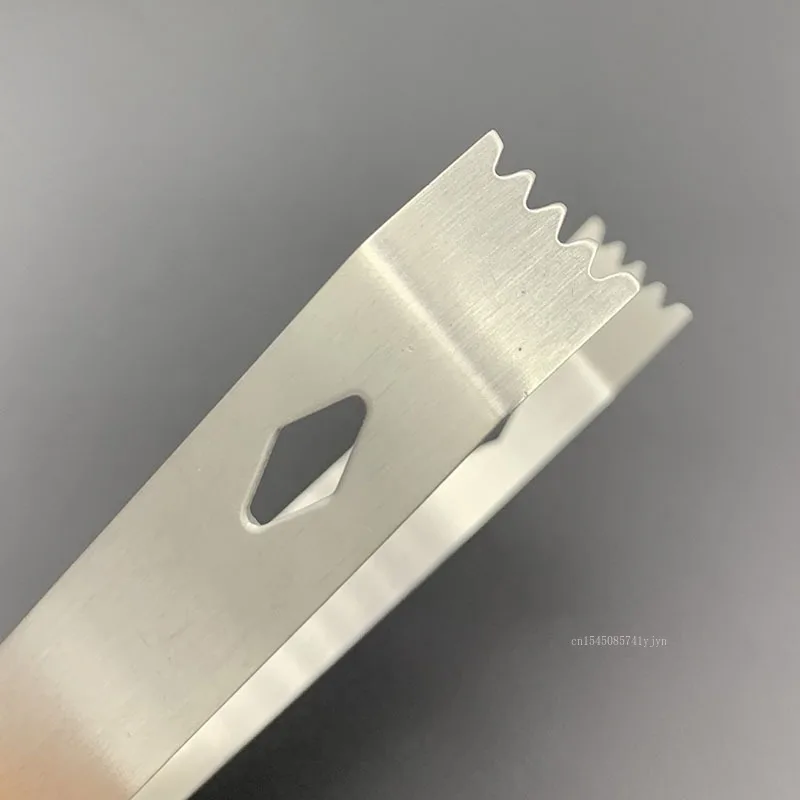 1pcs Stainless Steel Ice Clip, Bread Snack Sugar Cube Clip,Ice Bucket Sugar Cube Tongs, Ideal for Serving Cold Drinks,Cocktail