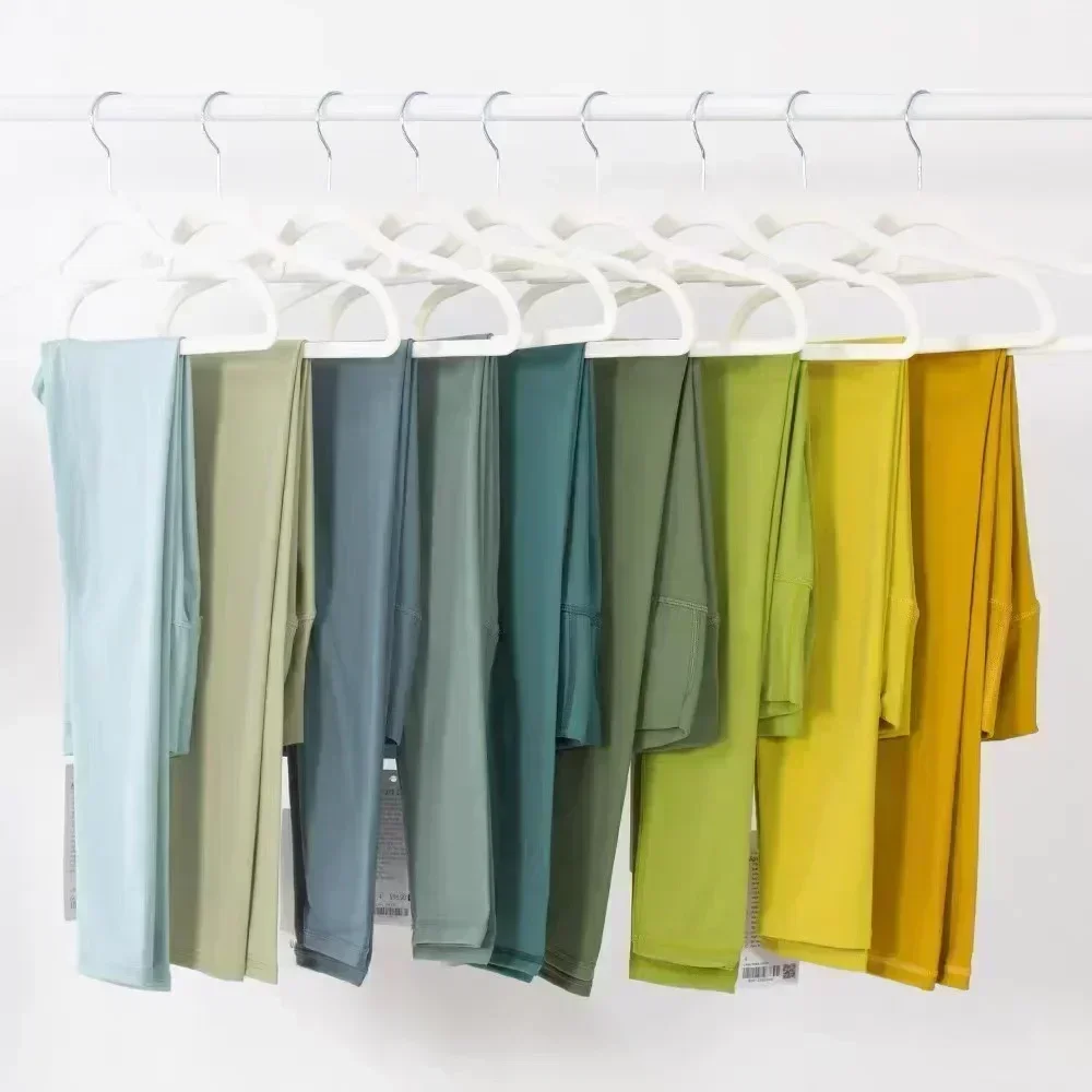 Lemon Women High Waist Yoga Trousers Sports Pants Tummy Control Squat Proof Elasticity Leggings Fitness Tights Sweatpants