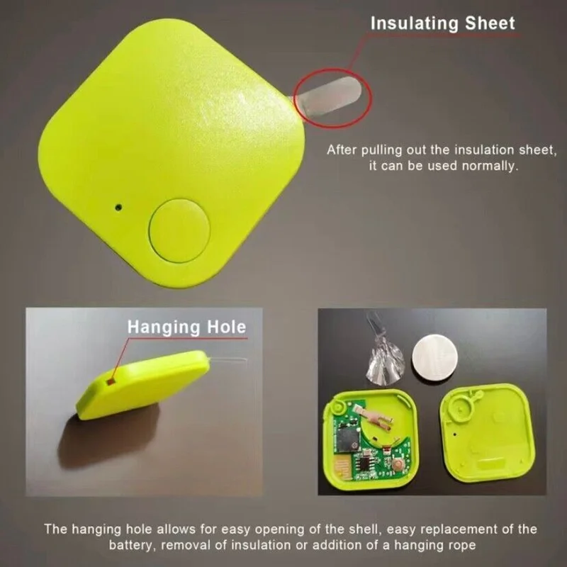 Compact Bluetooth Anti-Loss Pet Tracker with GPS and Built-in Speaker