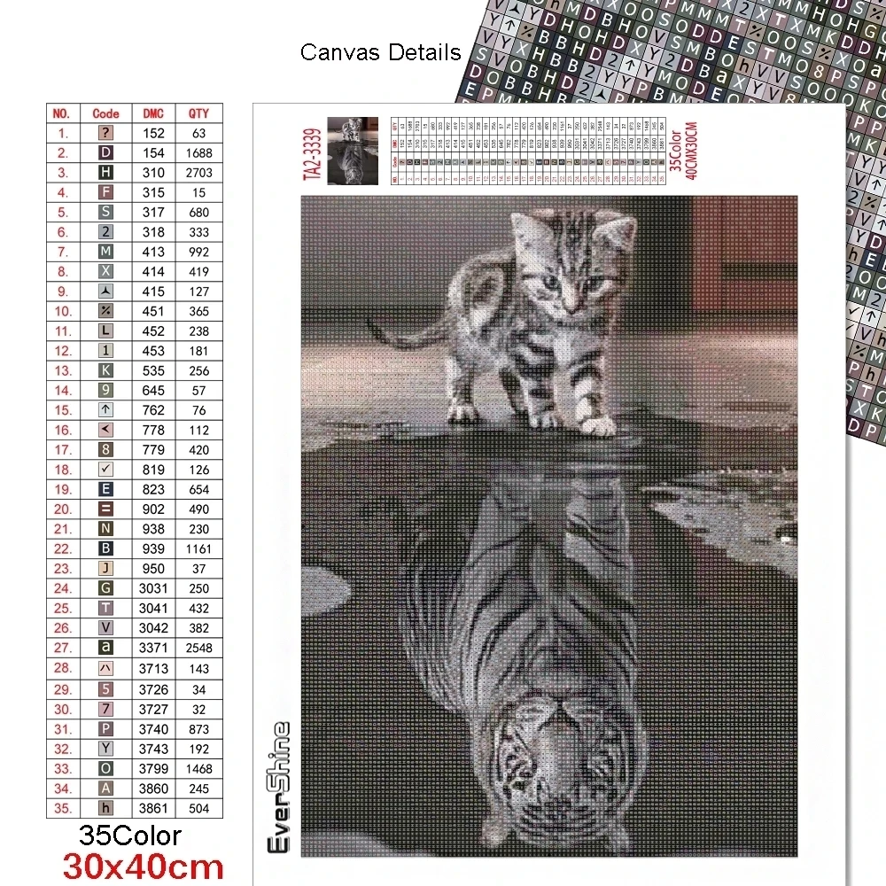 Diamond Painting 5D Cat Full Square Diamond Embroidery Animals Rhinestones Mosaic Home Decor