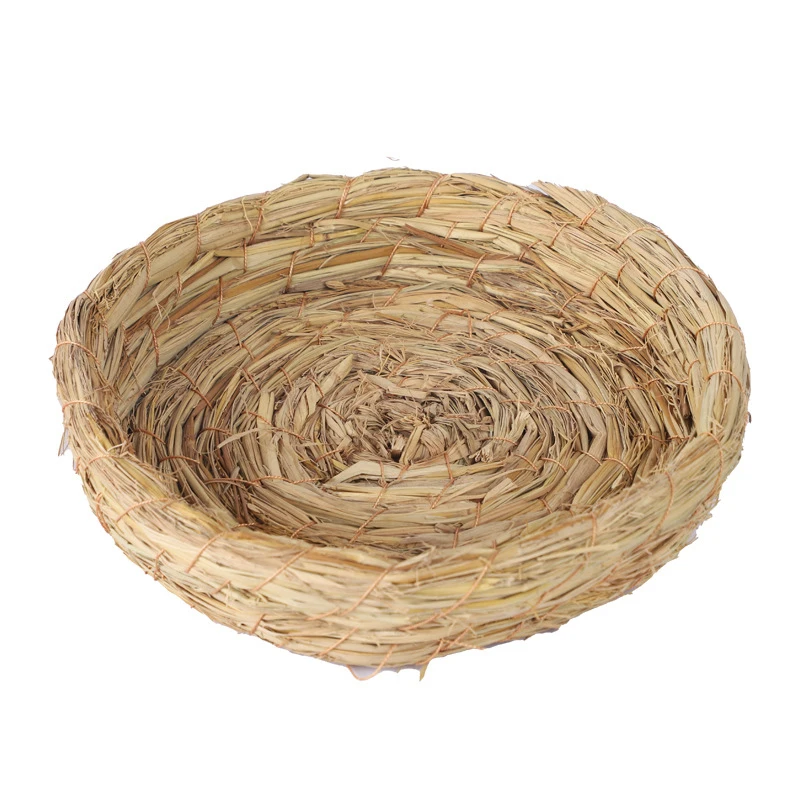 Hand Woven Tiger Skin Parrot Peony Nest Rutin Chicken Nest Egg Laying Warm Preservation Breeding Grass Woven Bird bird nest