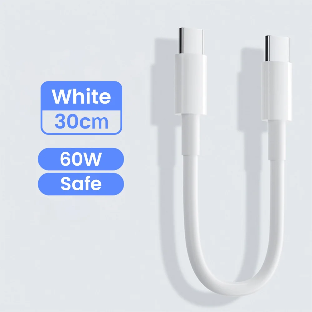 ตัวเลือกสินค้า สายชาร์จ USB-C เร็วแรง 0.28 เมตร ชาร์จ PD60W ได้ทุกแบรนด์