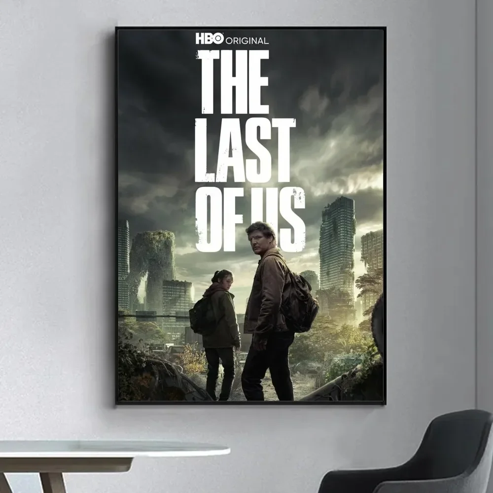 Last-Of-Us 포스터 멋진 벽 스티커, 거실 바 빈티지 장식 페인팅 중간