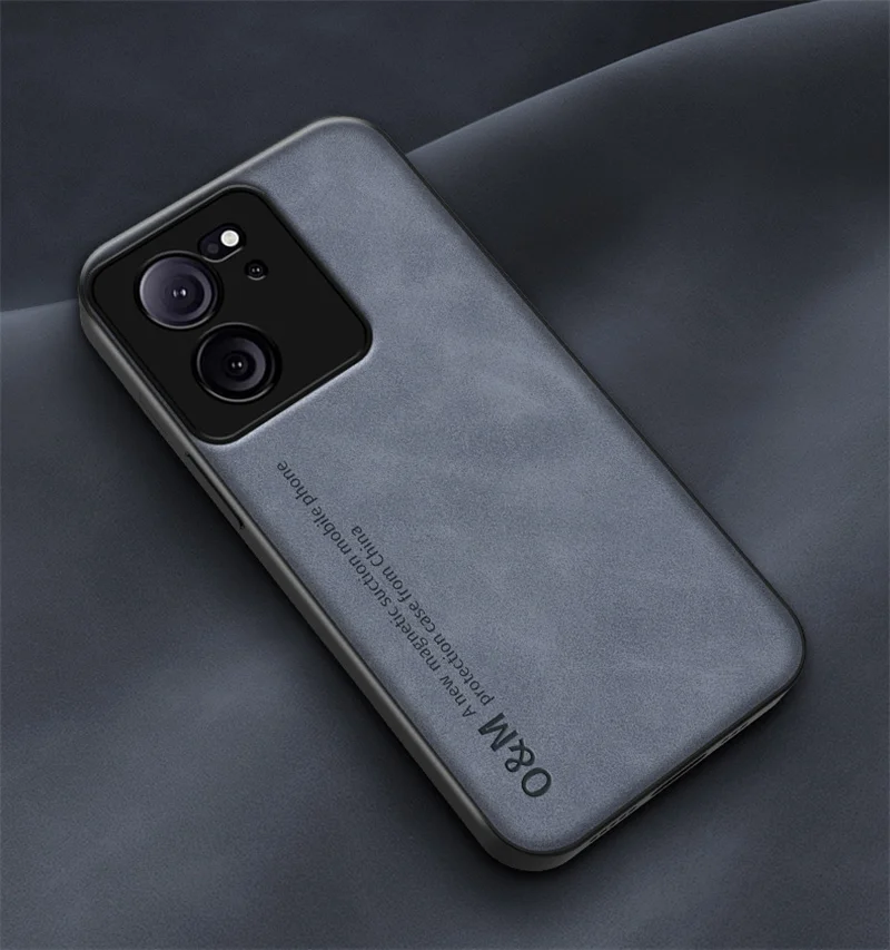 Custodia per telefono in pelle scamosciata per Xiaomi Mi 11 12 13 Lite 14 10T 11T 12T 13T Poco F3 F4 F5 Pro Magnete incorporato in silicone di ferro_voghion.com