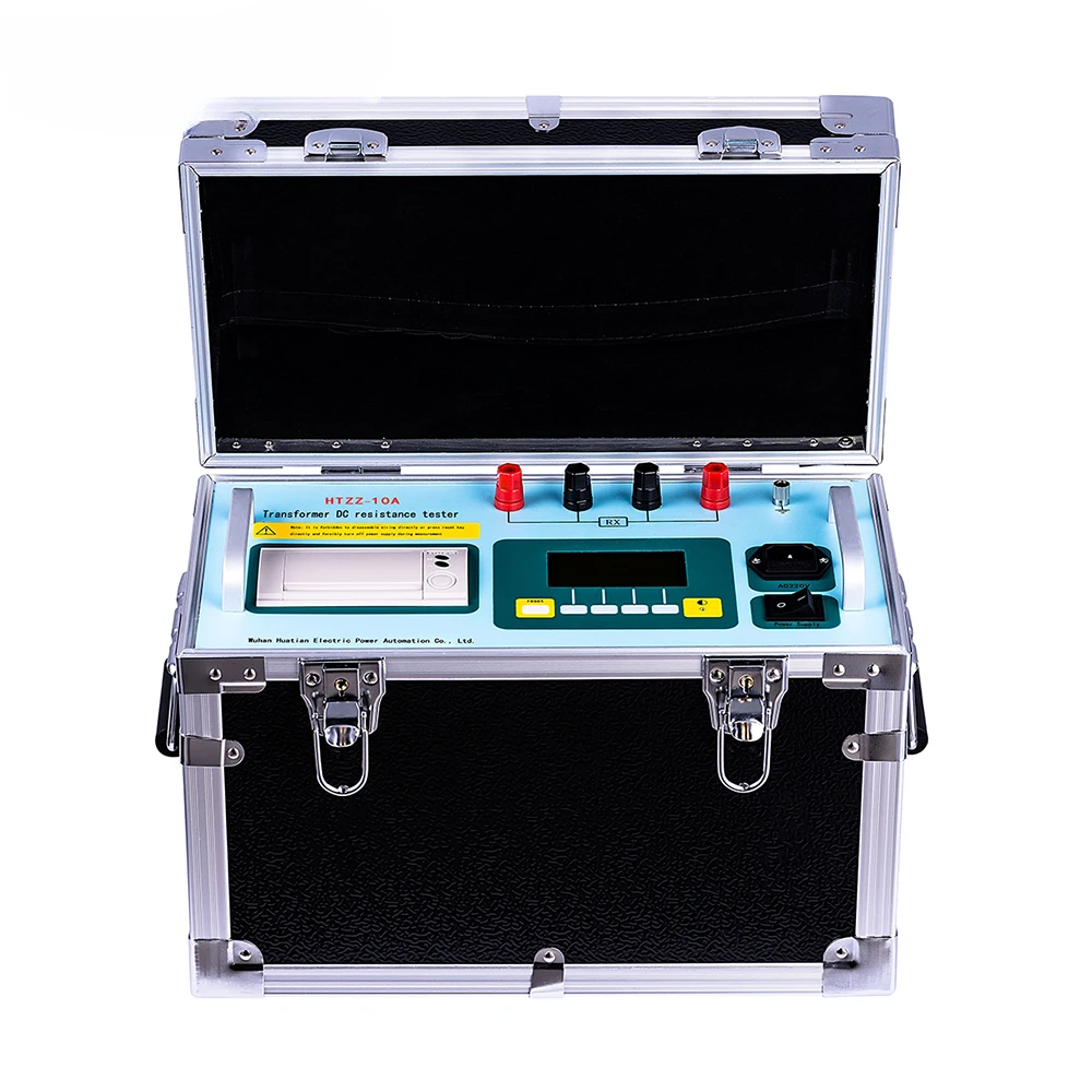 

HTZZ-10A Large Output Current Electrical Resistivity Measuring Instruments Winding Resistance Transformer DC Resistance Tester