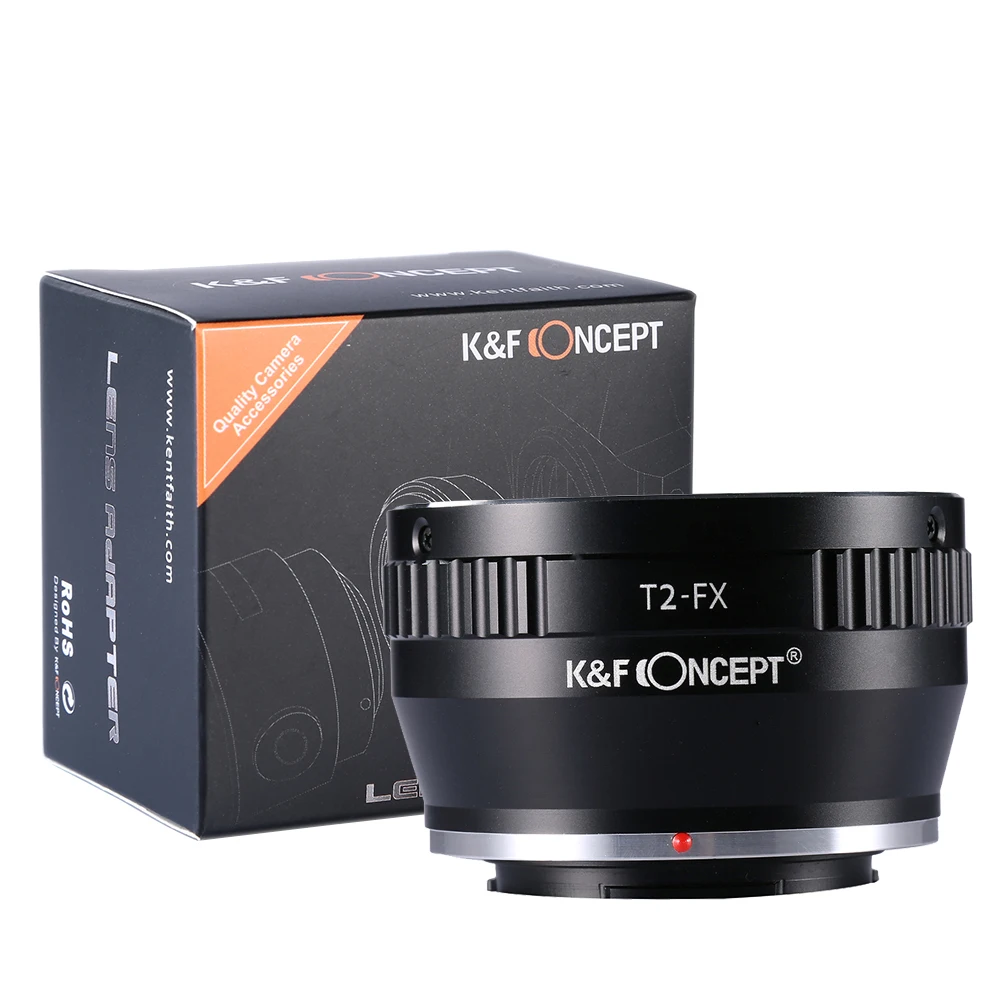 

K&F Concept Lens Adapter for T2 mount lens to Fujifilm Fuji X S10 XT200 XPro3 XT4 X-M2 X-E1 X-A2