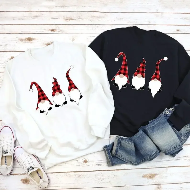 Christmas Sweatshirt, Unisex Harajuku Print Sweatshirt Women Warm Women Sweatshirts Lady Fashion Streetwear y2k 100%cotton top