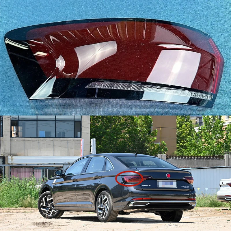 

For Volkswagen VW Jetta (Sagitar) 2023 Car Accessories Rear Outer Taillight Shell Tail Lamp Cover Turn Signal Stop Light Mask
