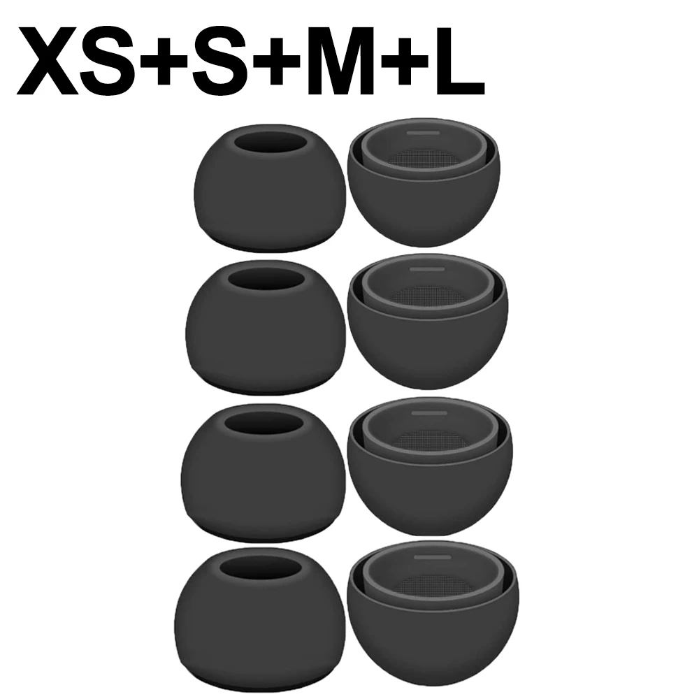 Premium Soft Silicone Anti-Slip Eartips - Comfortable Earbuds with Enhanced Grip