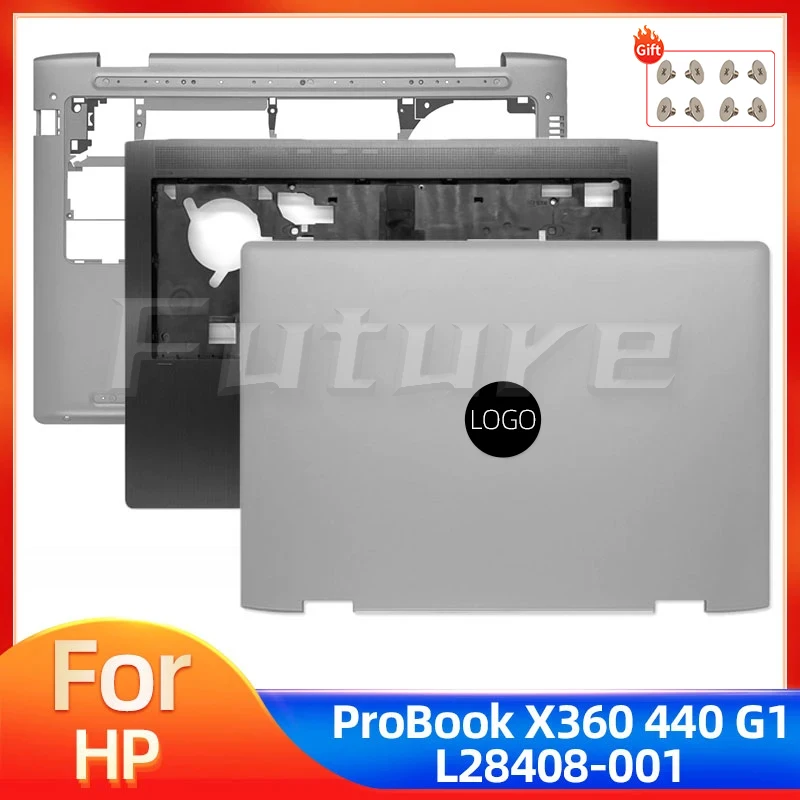 Nuovo Per Hp Probook X360 440 G1 Lcd Cover Posteriore Palmrest Upper Top Case Coperchio Posteriore Inferiore Topcover L28408-001 Custodia