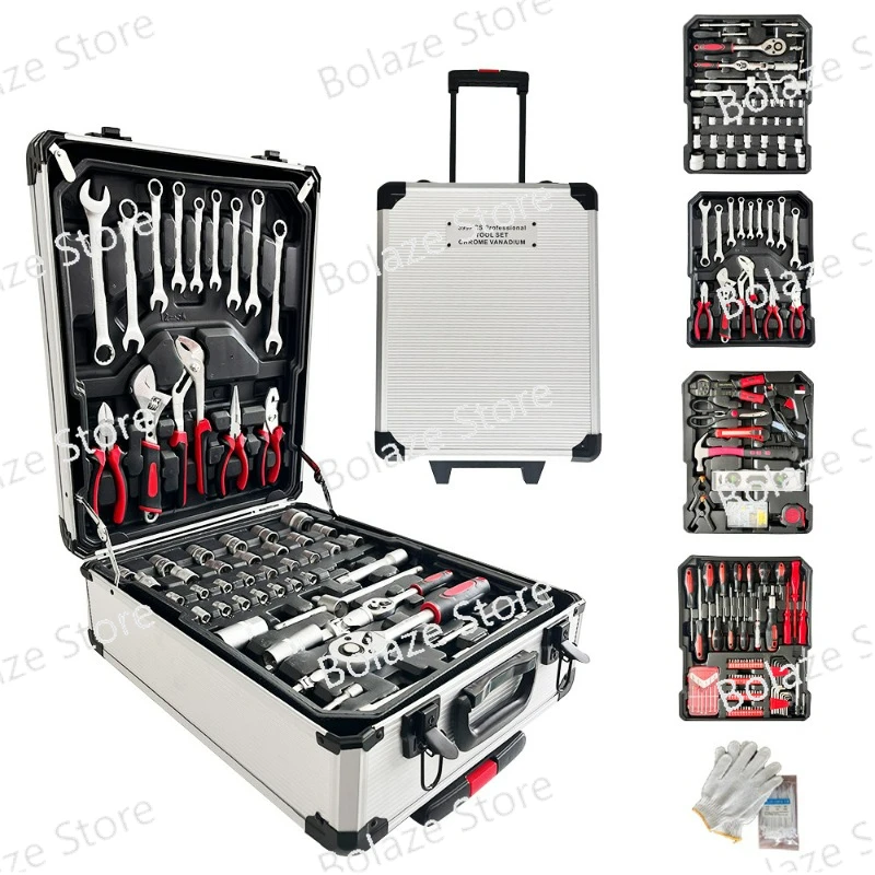 

399-piece Sleeve Combination Auto Repair Tools Household Manual Wrench Set Ratchet Screwdriver Hardware Toolbox