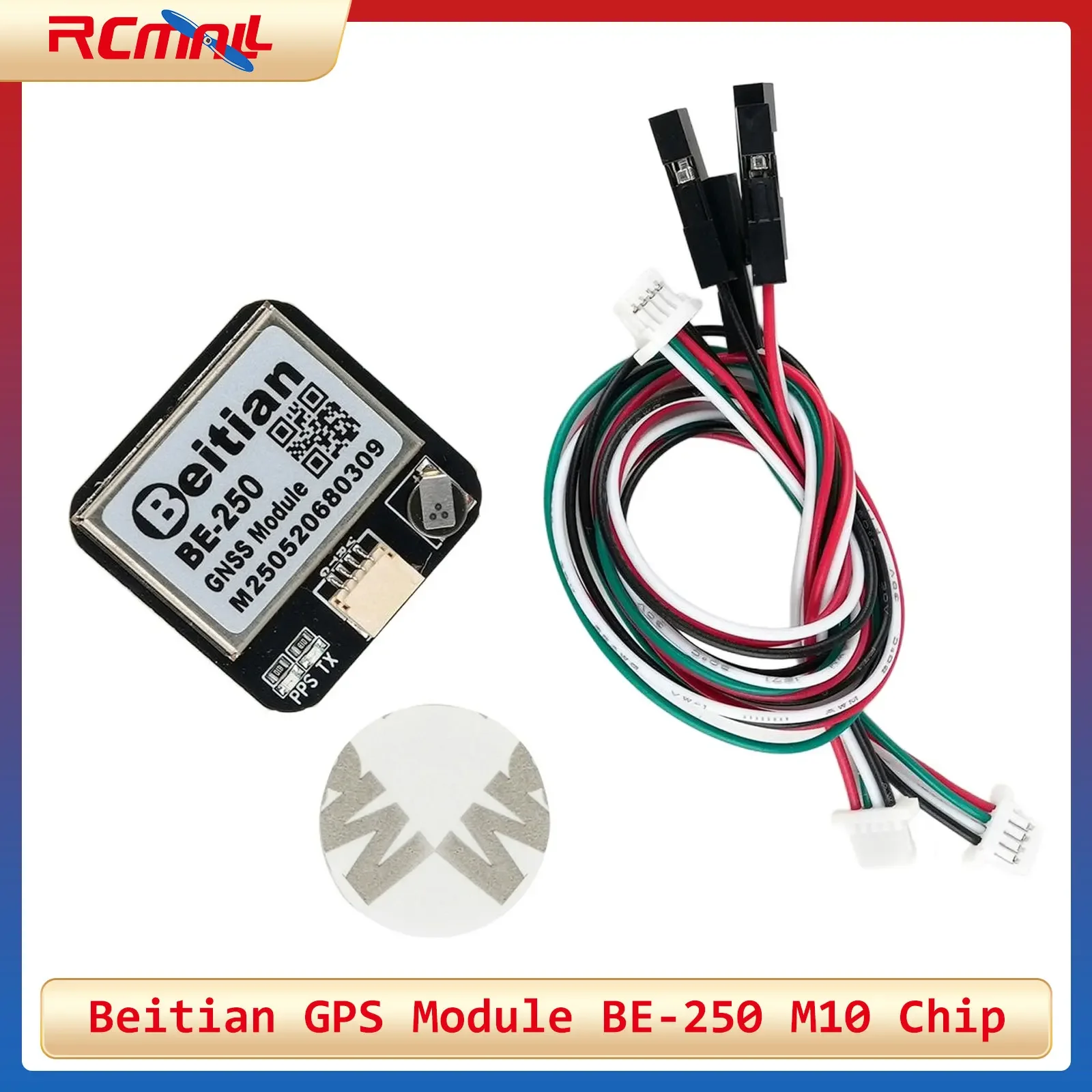 BEITIAN GNSS 수신기 BE-250 GPS 모듈 M10050 TTL 레벨 5.0V GPS+GALILEO 차량 모델 항공기 위치용 세라믹 안테나