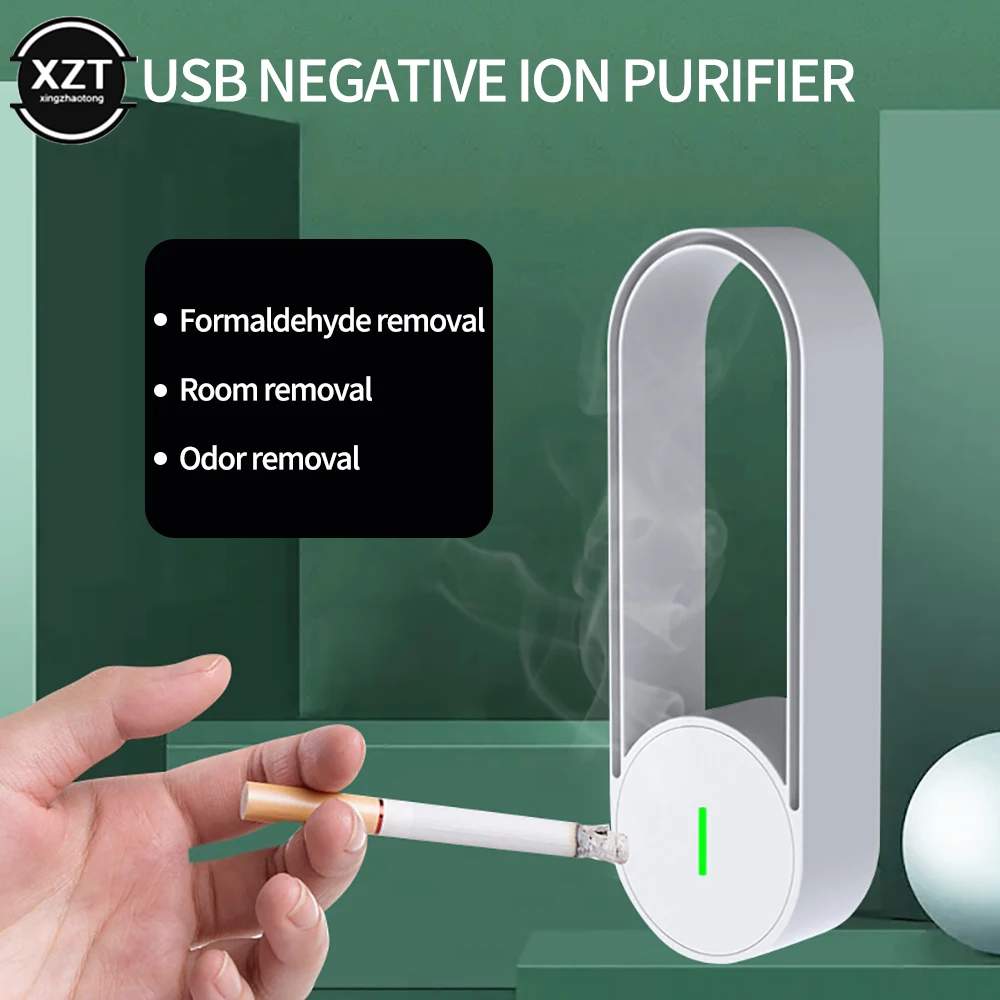 

Anion Air Purifier Dust Cigarette Smoke Remover Portable Safety Silent Negative Ion Generator Suitable for Home Office