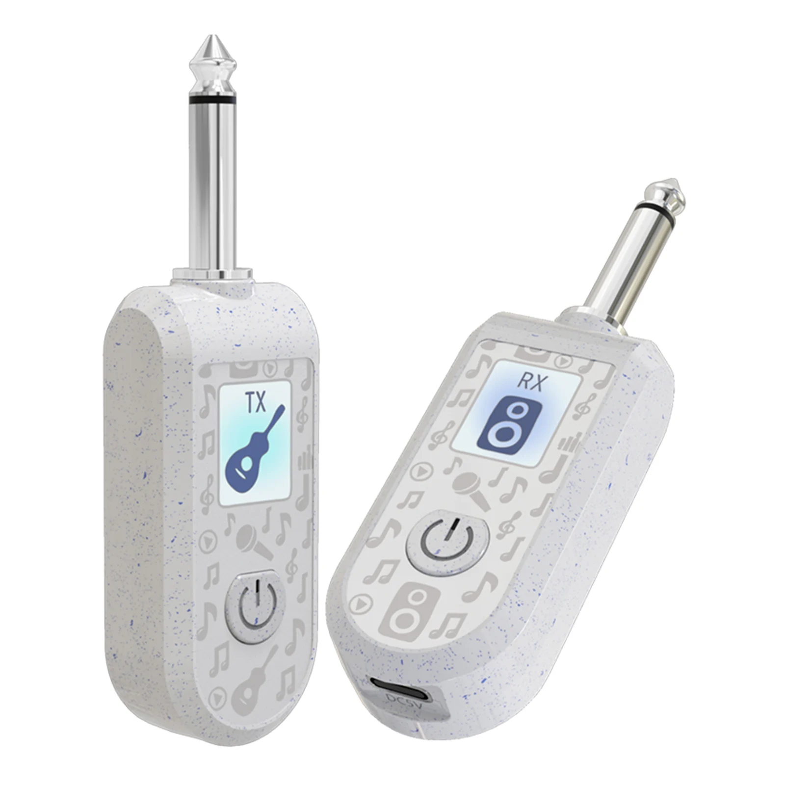 2.4G Wireless Guitar System with Precise Sound Wireless Guitar Audio Transmitter Receiver for Bass Electric Instruments