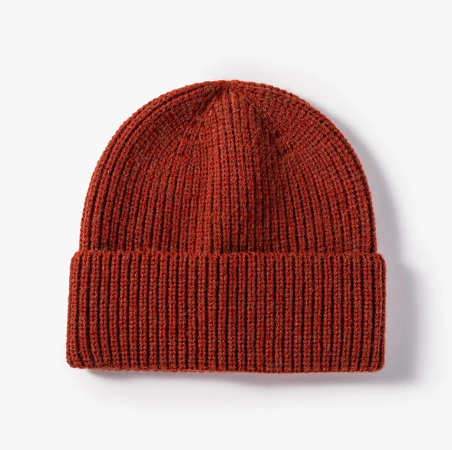 

2023 New Casual Knitting Beanie Cap Warm Winter Ski Hat Blends Soft Warm Knitted Cap Men Hats