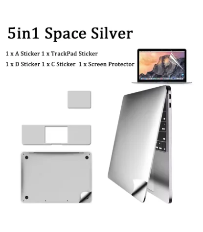 Body Guard Protective Vinyl Decal Case Cover Skin for MacBook retina 13" 12" A1502 A1534 15.4" A1398 2012 2015