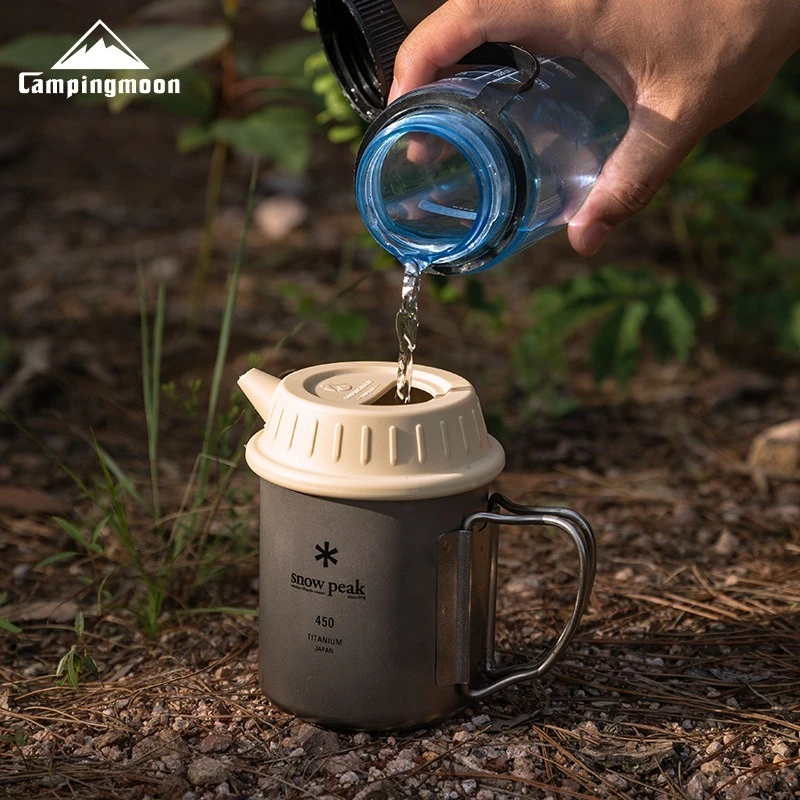 CAMPINGMOON S-GF/S-GF-BK 블랙 실리콘 냄비 뚜껑 식품 등급 수제 커피 캠핑 스노우 볼 범용 주방 액세서리