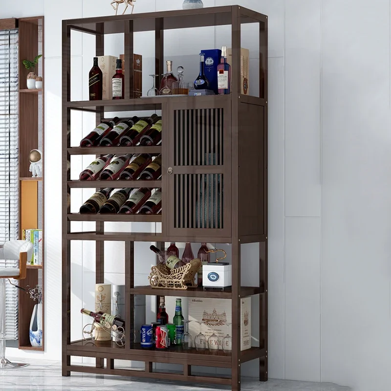 Glass Showcase Wine Cabinets Rack Liquor Storage Counter Wine Cabinet Shelf Cellar Vitrinas De Vidrio Liquor House Furniture