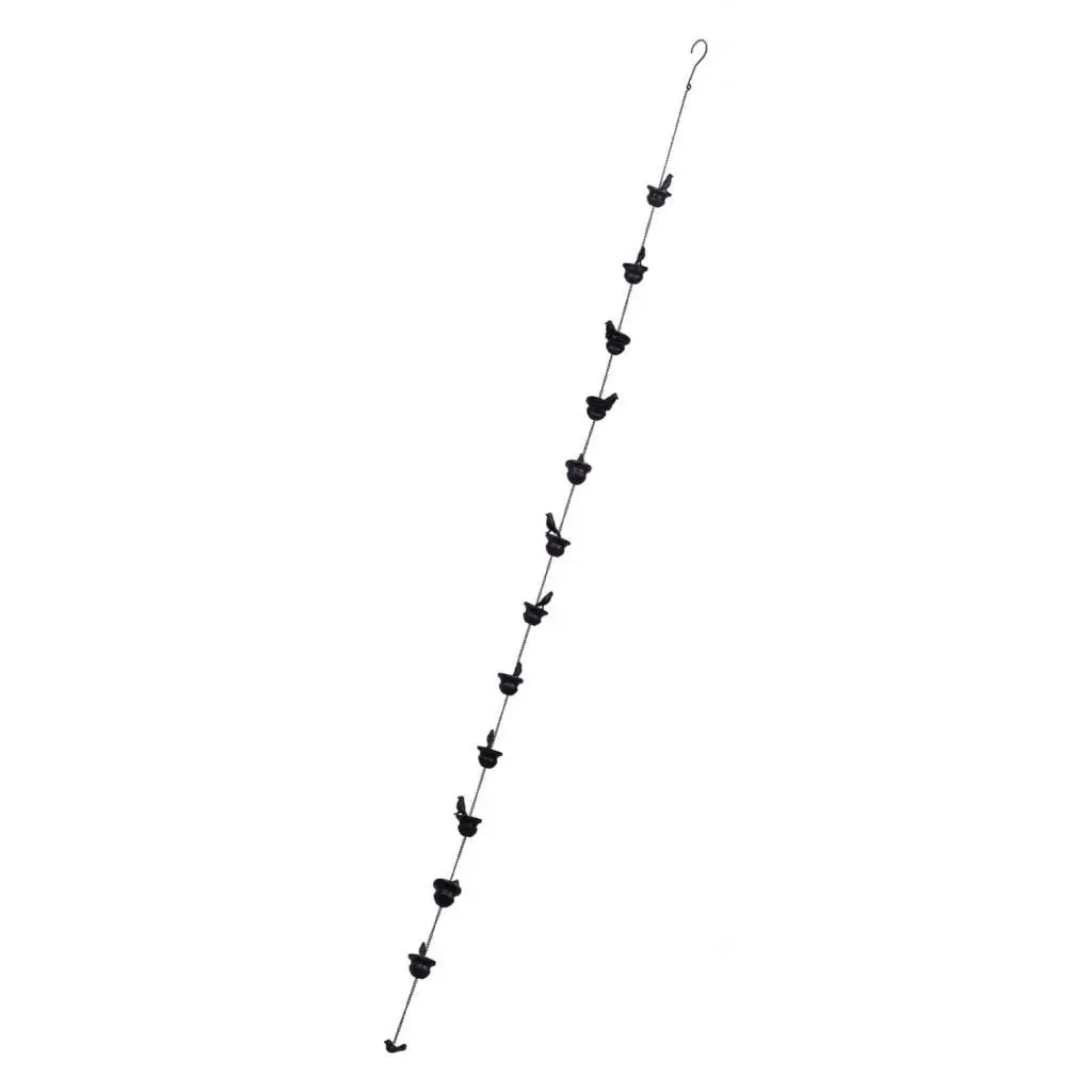 Metal Rain Chain Rainwater Vintage with Rain Collectors Cups Drainage Chain Birds on Cups Drainage Rainwater Catcher