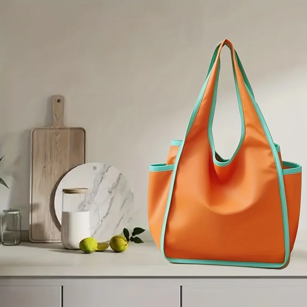 Foldable Eco-Friendly Shopping Bag, Portable Simple Tote Bag, Multi-Color Large Eco-Friendly Bag, Grocery Bag, Special Bag, Large Capacity Bag - 2