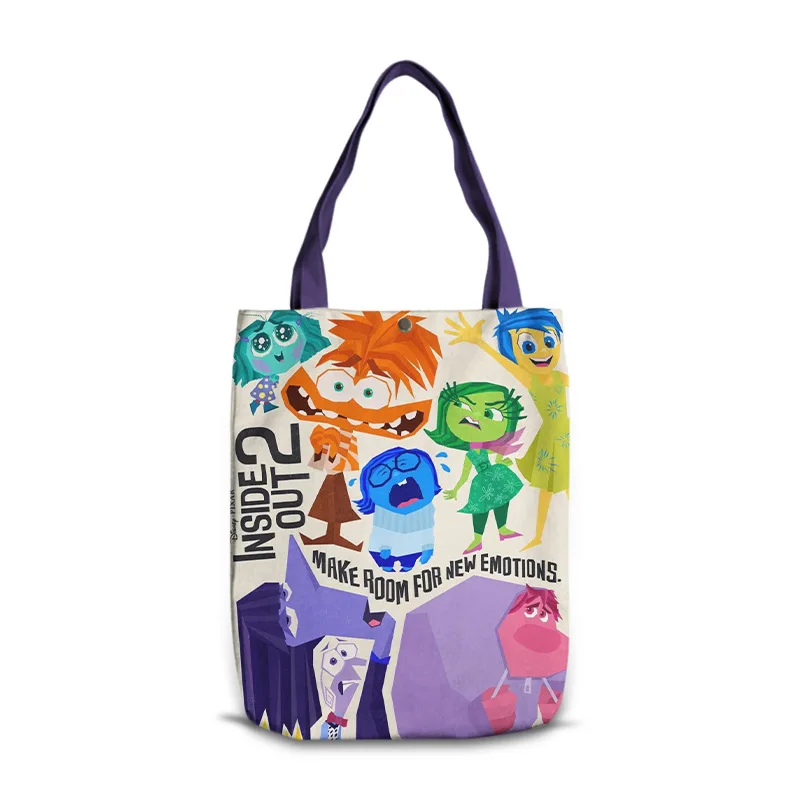 

Новинка 2 холщовые сумки Kawaii Disney Симпатичные Аниме беспокойство Творческая сумка для покупок для девочек Экологически чистая сумка через плечо