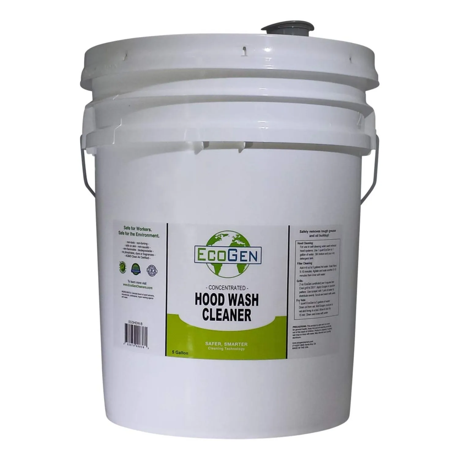 ECOHDW-B Commercial Hood Cleaner Concentrate, Bucket, 5 gal